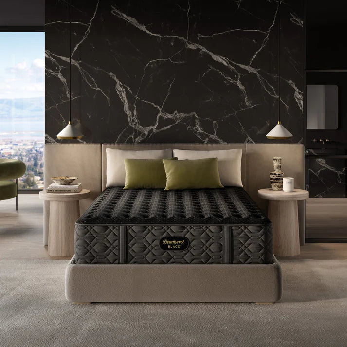 Black Series Three Firm Mattress by Beautyrest | motion separation, pressure relief and temperature management.