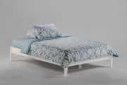 P Series Basic Platform Bed | White Finish, Simple Design