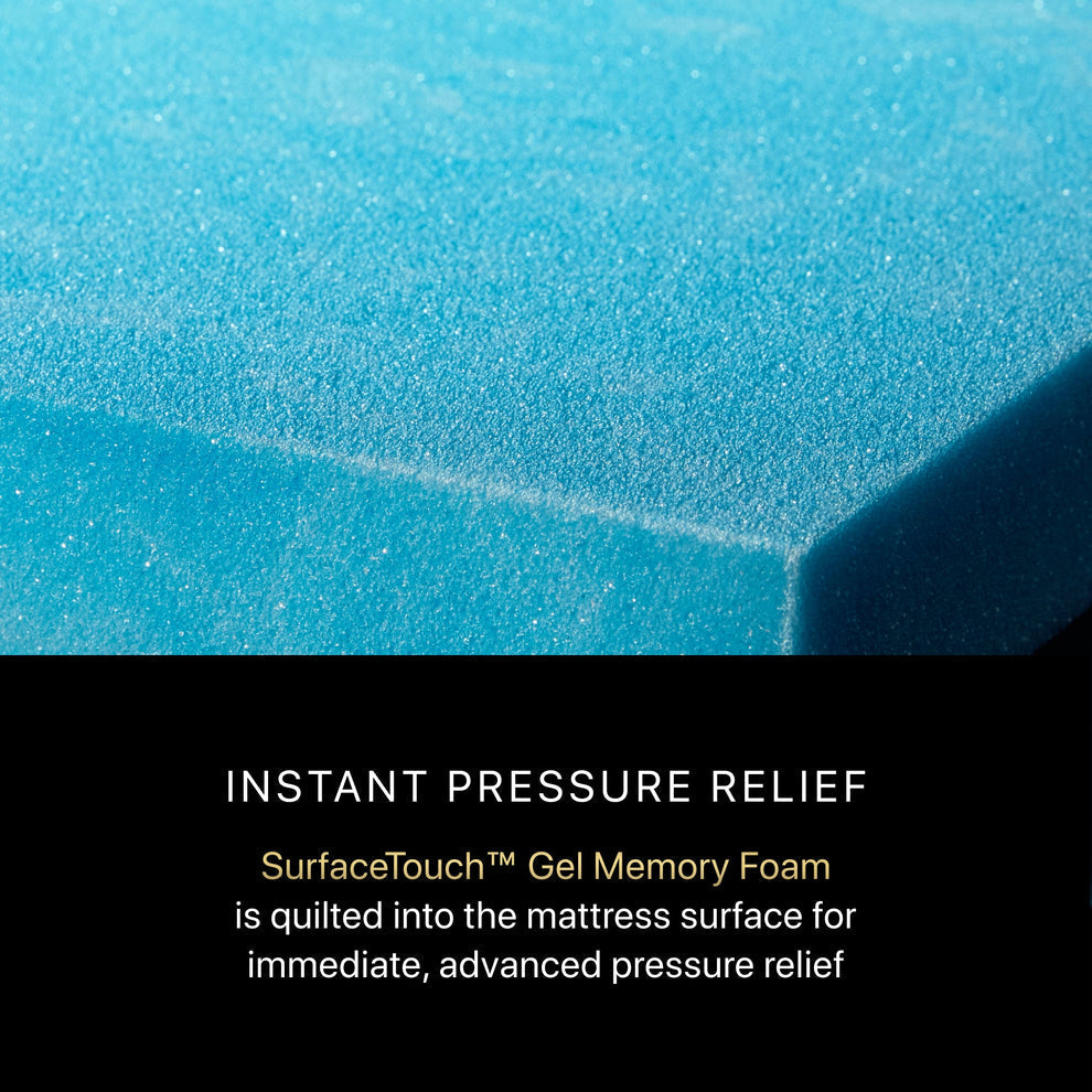 Close-up of BeautyRest Gel Memory Foam | Contouring Support & Cooling Pressure Relief