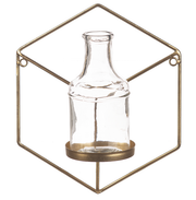 Gold Geo Bud Vase Wall Decor | modern, glam, or boho-inspired decor