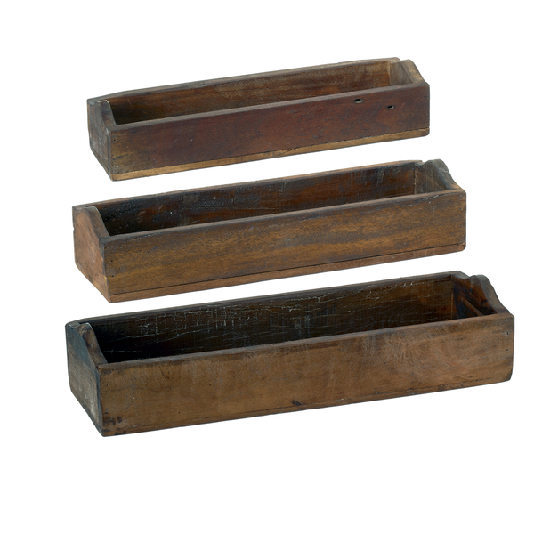 Rustic Wooden Boxes (3 pc.)
